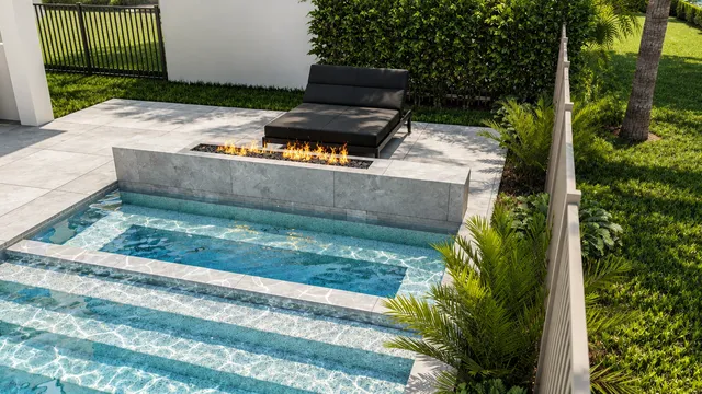Krasnow backyard, view 04 (paver idea 1 &middot; the steps)