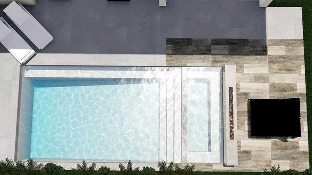 Krasnow backyard, view 12 (paver idea 2 &middot; from above)